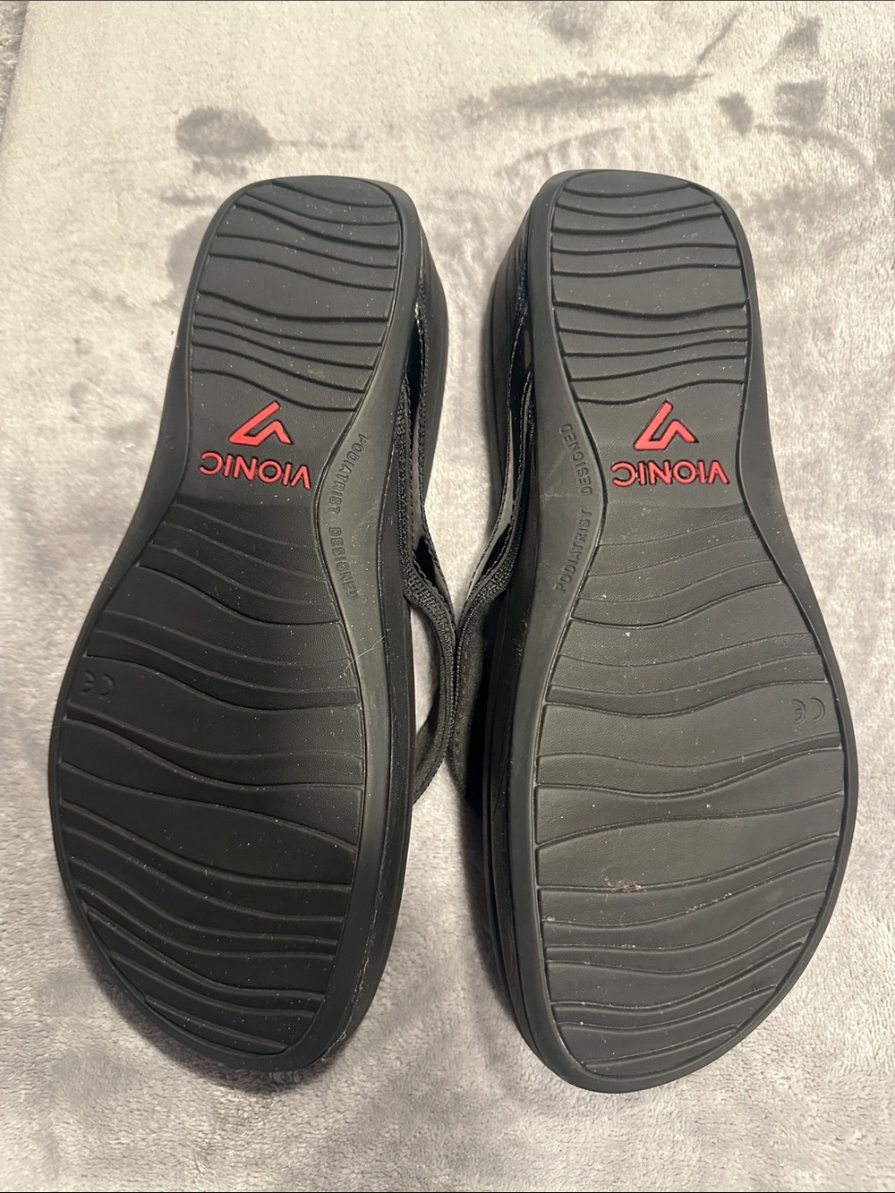 Women’s Vionic High Tide Black Casual Flip Flop Sandals Size 7 - Picture 5 of 5